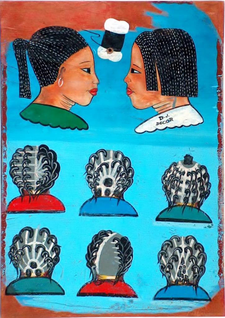 Afrikaans kappersbord, Antiek en Kunst, Kunst | Niet-Westerse kunst, Ophalen of Verzenden