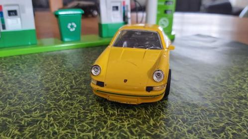 Welly Gele Porsche 911 1973, Hobby en Vrije tijd, Modelauto's | 1:43, Zo goed als nieuw, Auto, Overige merken, Ophalen of Verzenden