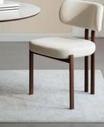 Sets van 4 eetkamerstoelen, japandi/wabi sabi, Huis en Inrichting, Stoelen, Ophalen of Verzenden, Zo goed als nieuw, Wit, Vijf, Zes of meer stoelen