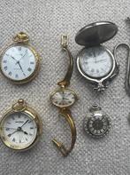 Partij vintage horloges & zakhorloges 5x, Overige merken, Overige materialen, Zakhorloge, Gebruikt