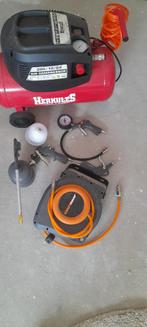 Air Compressor, Doe-het-zelf en Verbouw, Compressors, Minder dan 25 liter, Ophalen, Zo goed als nieuw, 10 bar of meer