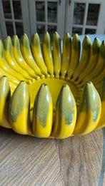 Banaan schaal vaas, Huis en Inrichting, Woonaccessoires | Vazen, Ophalen of Verzenden, Overige kleuren, Glas, Minder dan 50 cm