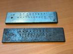 2 vintage horlogemakers klinkblokken, Antiek en Kunst, Antiek | Gereedschap en Instrumenten, Ophalen of Verzenden