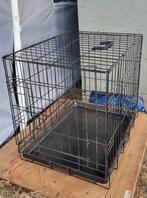 zwart metalen hondenbench 60 x 45 x 45 cm i.z.g.s., Dieren en Toebehoren, Ophalen of Verzenden, Gebruikt
