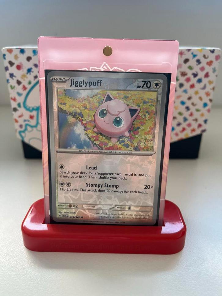 Reverse holo Jigglypuff - Mew - 039/165, Hobby en Vrije tijd, Verzamelkaartspellen | Overige, Zo goed als nieuw, Losse kaart, Ophalen of Verzenden