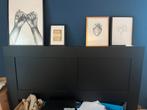 Ikea brimnes hoofdeind zwart 180cm, Ophalen, Zwart, Tweepersoons, Zo goed als nieuw