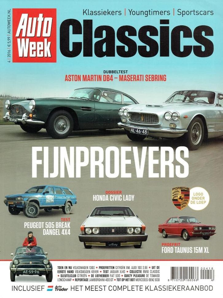 Autoweek Classics 2016 nr. 4 (o.a. Peugeot 505 Dangel 4x4), Boeken, Auto's | Folders en Tijdschriften, Gelezen, Algemeen, Verzenden