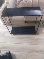 Sidetable zwart metaal, Gebruikt, 100 tot 150 cm, Ophalen of Verzenden, Metaal