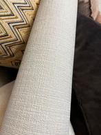 7,5 m2 textiel behang wit beige, Huis en Inrichting, Stoffering | Behang, Wit, Minder dan 10 m², Ophalen of Verzenden