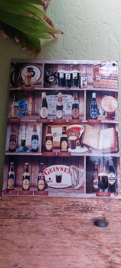 Emaillebord Guinness, Verzamelen, Biermerken, Nieuw, Reclamebord, Plaat of Schild, Overige merken, Ophalen of Verzenden