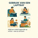 Comfortabel werken op schoot – Laptray voor laptop of tablet, Verzenden, Laptray.nl, Info@laptray.nl, Spoorlaan 80