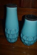 2 stuks turqoise hoge vaas, Huis en Inrichting, Woonaccessoires | Vazen, Overige materialen, Blauw, Ophalen of Verzenden, Zo goed als nieuw