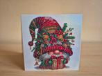A18- daimond painting kaart- gnome met kerstmuts (3), Ophalen of Verzenden, Nieuw, Kerst