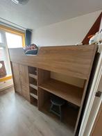 Halfhoogslaper met kast en bureau, Kinderen en Baby's, Ophalen, Gebruikt, Hoogslaper