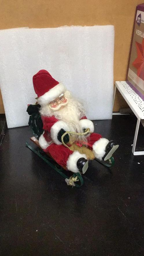 Zingende Kerstman op slee, Diversen, Kerst, Zo goed als nieuw, Ophalen of Verzenden