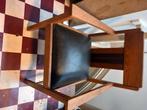 Amsterdamse school stoel art deco leer eiken armleuningen, Antiek en Kunst, Ophalen