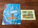 Disney Winny de Pooh litho. En poster Bambi, Winnie de Poeh of vrienden, Ophalen of Verzenden, Plaatje of Poster, Zo goed als nieuw