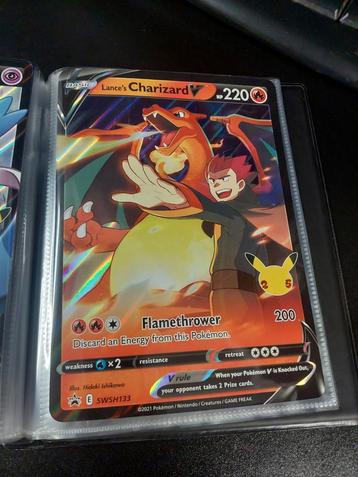 Lance's Charizard V - Celebrations XL beschikbaar voor biedingen