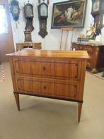 Oer 11475 ANTIEK kersenhouten commode met 2 laden, 1810-1820, Antiek en Kunst, Ophalen