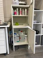 Witte IKEA metalen kast met planken, Ophalen, Gebruikt