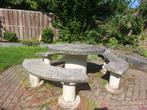 Betonnen tuinset met bankjes, tafel, incl BBQ of haard, Tuin en Terras, Tuinsets en Loungesets, Overige materialen, Tuinset, Bank