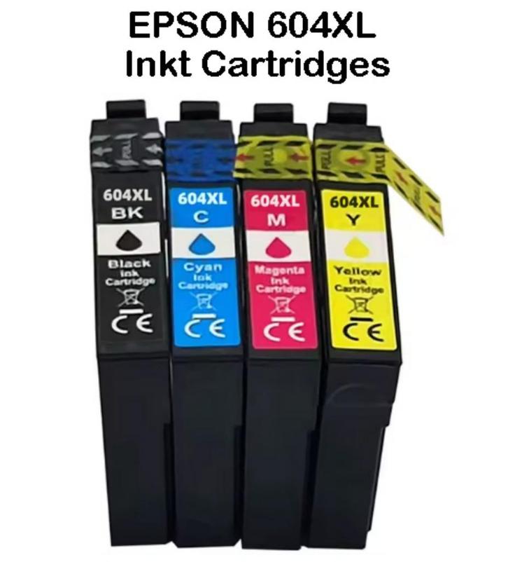 604XL Inkt Cartridge - Voor Epson Printer 604 XL - met Chip, Computers en Software, Printerbenodigdheden, Nieuw, Cartridge, Ophalen of Verzenden