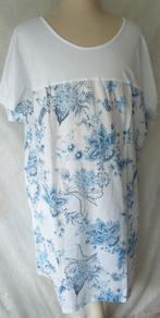 LEUKE wit/blauw gebloemde jurk maat 52 van BODYFLIRT, Kleding | Dames, Jurk, Ophalen of Verzenden, Wit, Zo goed als nieuw