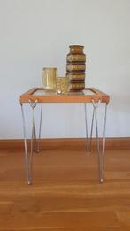 Hyllinge Møbel tafeltje, Deens design bijzettafeltje vintage, Minder dan 45 cm, Rechthoekig, Minder dan 55 cm, Zo goed als nieuw