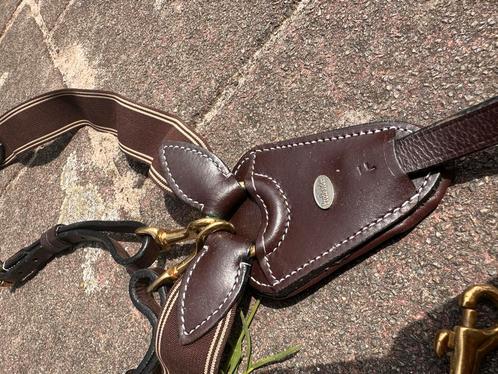 Bruin leren martingaal en singel (135cm), Dieren en Toebehoren, Paarden en Pony's | Hoofdstellen en Tuigage, Zo goed als nieuw