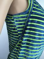 D664 Geisha: maat XS=34 dubbel top shirt blauw/groen topje, Kleding | Dames, Tops, Groen, Maat 34 (XS) of kleiner, Zonder mouw