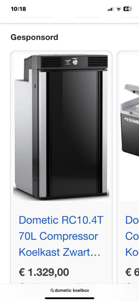Dometic RC10.4T 70 L compressor koelkast 12/24 volt Nieuw, Caravans en Kamperen, Camper-accessoires, Nieuw, Ophalen of Verzenden