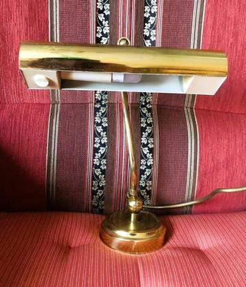 Tafellamp vintage klassiek bureaulamp - notarislamp goud beschikbaar voor biedingen