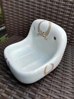 Frans zeepbakje wit porselein goudkleurig decor vredestak