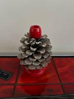 Vintage Kaarsenhouder Dennenappel, Ophalen of Verzenden, Zo goed als nieuw