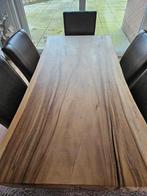 Eettafel Boomstamtafel handgemaakt Robuuste tafel, 50 tot 100 cm, Rechthoekig, Ophalen of Verzenden, Zo goed als nieuw