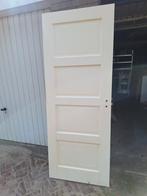 Paneeldeur, Binnendeur (201,5 bij 78cm), jaren '30,, Doe-het-zelf en Verbouw, Deuren en Horren, Ophalen, Gebruikt, Minder dan 80 cm