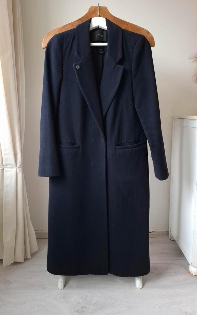 Scotch & Soda mantel mt. S  (1), Kleding | Dames, Jassen | Winter, Zo goed als nieuw, Maat 36 (S), Blauw, Verzenden