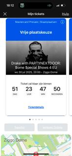 Drake - Ziggo Dome - 30 juli 2025 - Staplaats, Tickets en Kaartjes, Eén persoon