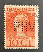 Perfin PHV in 124 H, Verzenden, Gestempeld