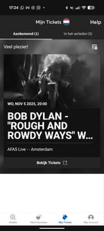 Bob Dylan ticket 5 november Afas Live Amsterdam, Tickets en Kaartjes, Eén persoon