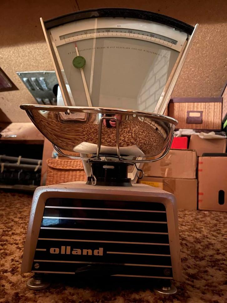 Olland Winkel Weegschaal Retro, Antiek en Kunst, Antiek | Overige Antiek, Ophalen