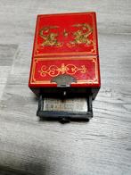 Aziatische houten juwelenkist met spiegel, Ophalen of Verzenden