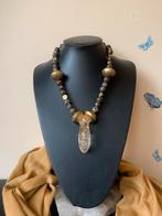 Boulder opaal amulet hanger geluk eyecatcher magie, Ophalen of Verzenden, Nieuw, Steen of Mineraal, Verstelbaar