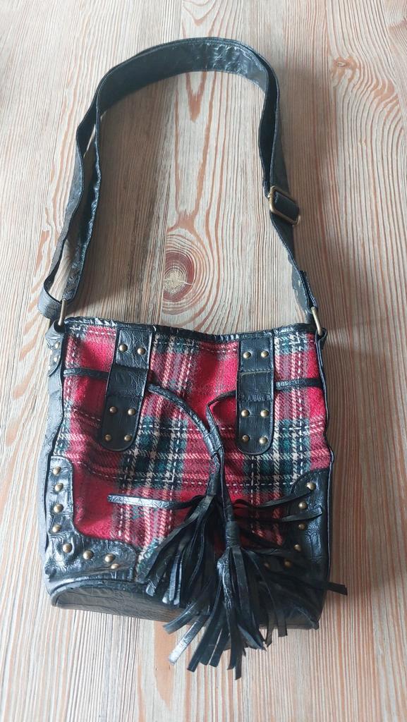 Leuke Schoudertas met Ruitpatroon Tartan Schotseruit, Sieraden, Tassen en Uiterlijk, Tassen | Damestassen, Gebruikt, Schoudertasje