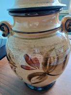 Vintage Aardewerk Pot met Deksel, Gebruikt, Overige kleuren, Aardewerk of Porselein, Ophalen of Verzenden