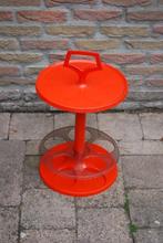 Drankentafeltje met handvat, wijnrek, Huis en Inrichting, Kunststof, Gebruikt, 5 tot 15 flessen, Ophalen of Verzenden
