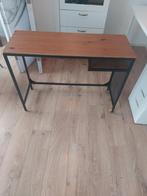 Ikea FJÄLLBO Laptoptafel - Zwart Metaal & Hout, Ophalen, 50 tot 100 cm, Zo goed als nieuw, Metaal