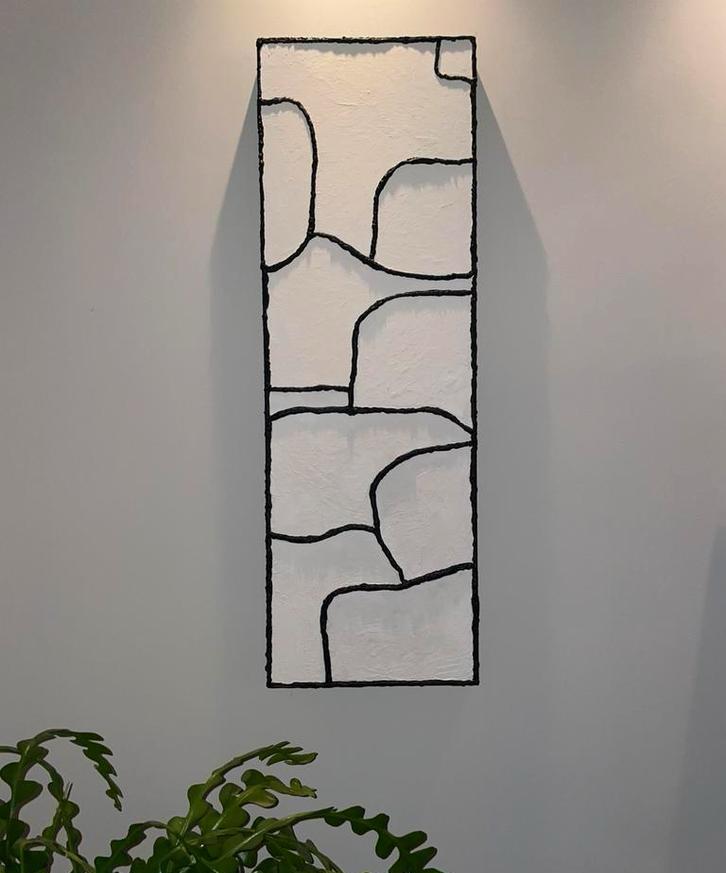 Modern minimalistisch handgeschilderd structuur schilderij, Ophalen of Verzenden