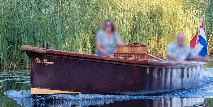 unieke geklonken stalen sloep, Watersport en Boten, Sloepen, Zo goed als nieuw, 6 meter of meer, Binnenboordmotor, Diesel, Staal