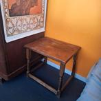 Vintage houten bijzettafel, Ophalen, Zo goed als nieuw, Rechthoekig, Minder dan 55 cm